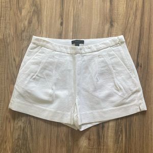 J Crew Textured Pleated Cotton Pique Shorts